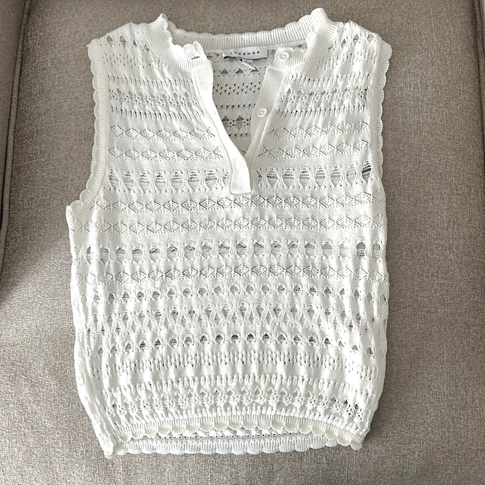 top shop sweater vest NWOT